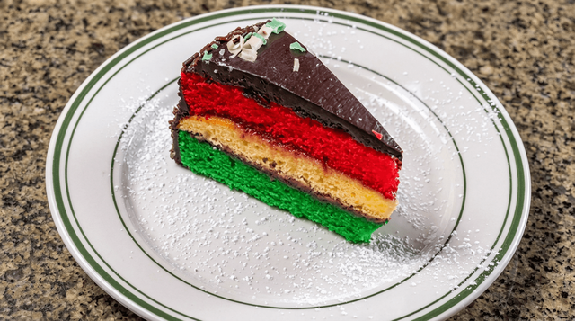 Italian Rainbow Cookie Cake.