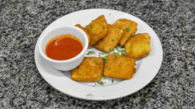 Fried Cheese Ravioli.