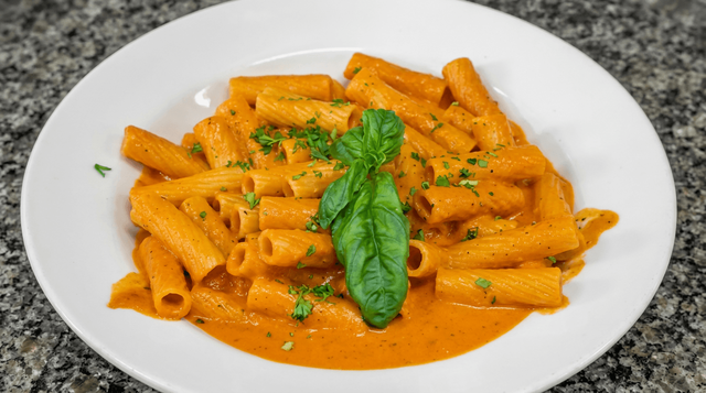 Pasta with Vodka Sauce.